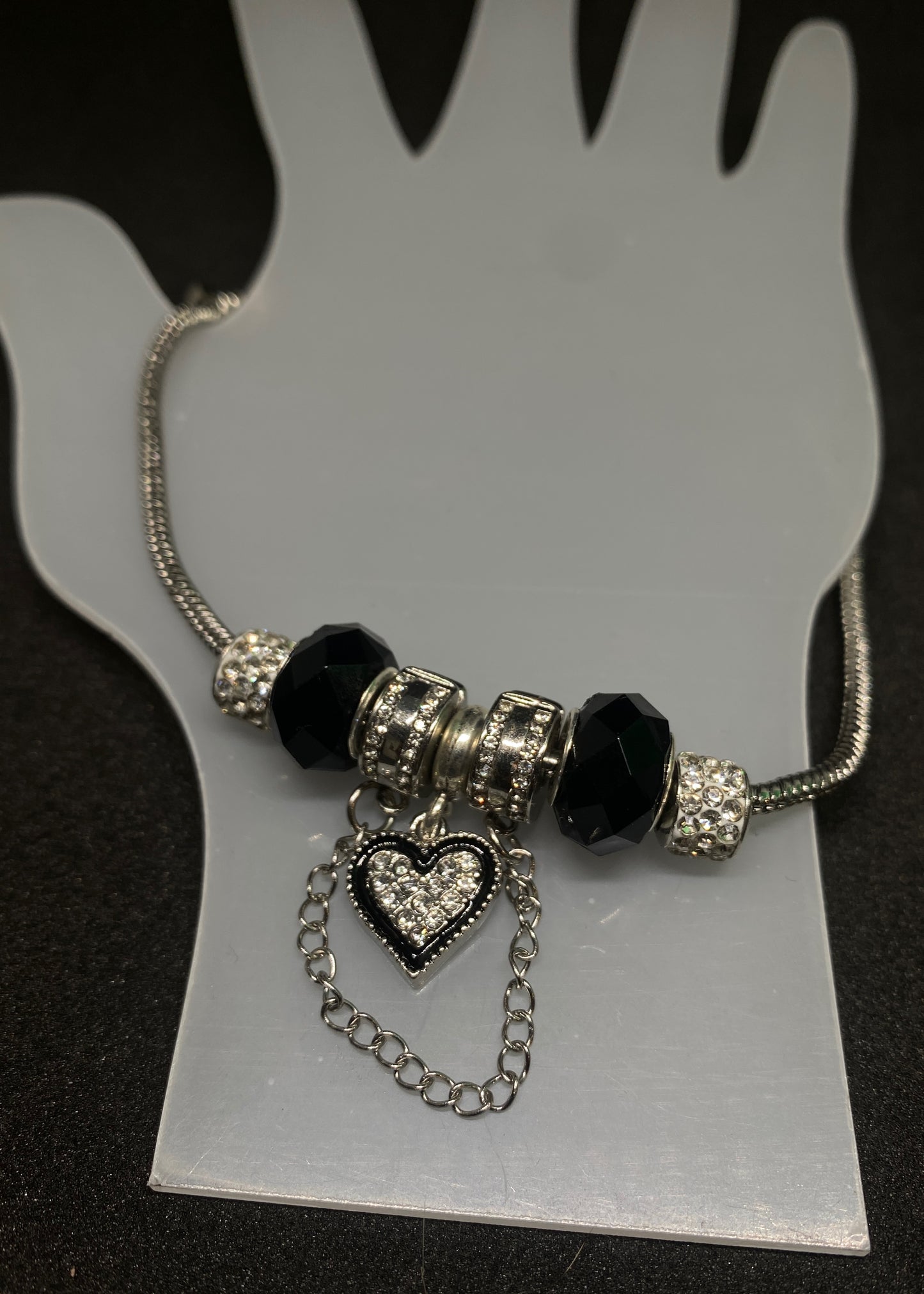 Black Heart Bracelet