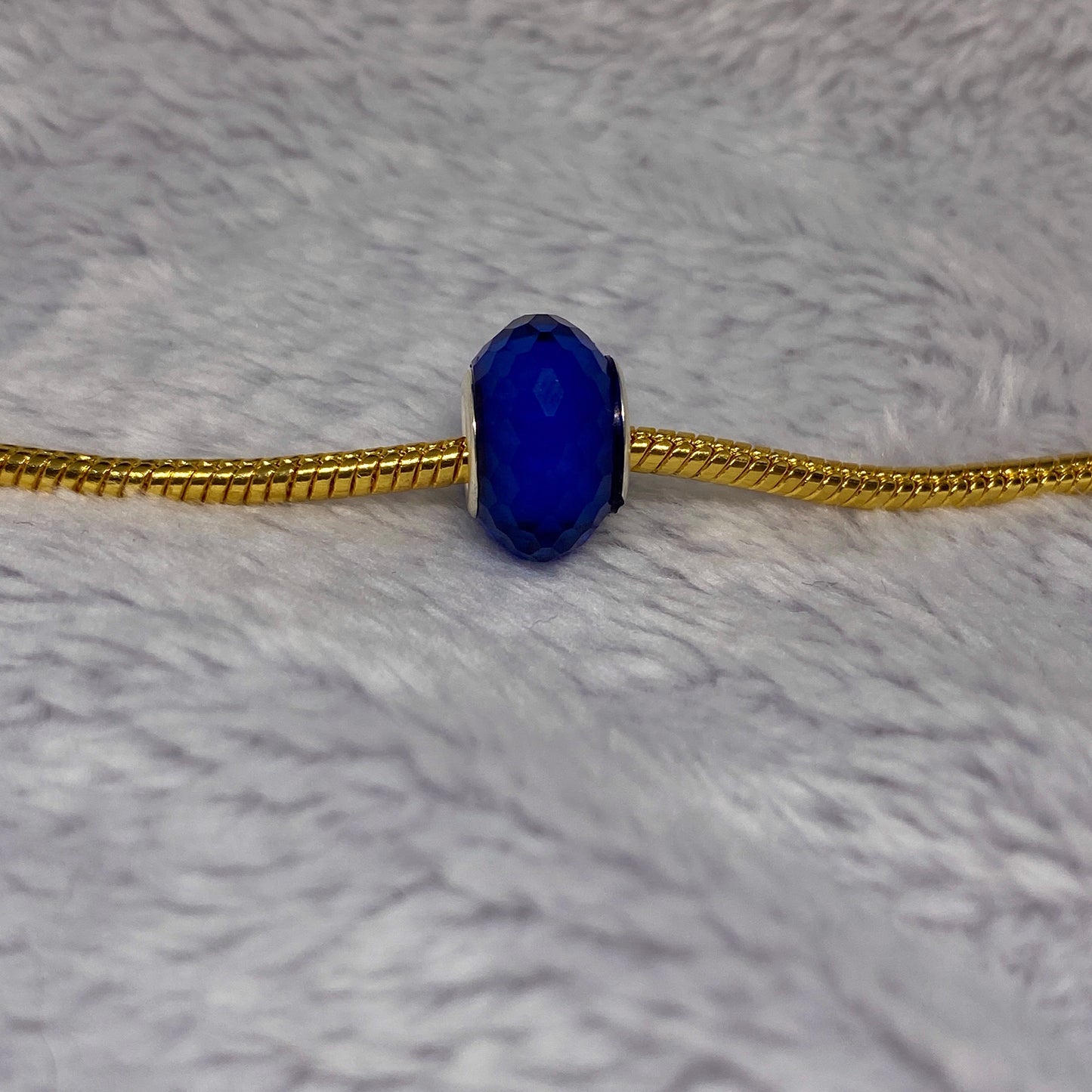 Blue Diamond Ball Charm