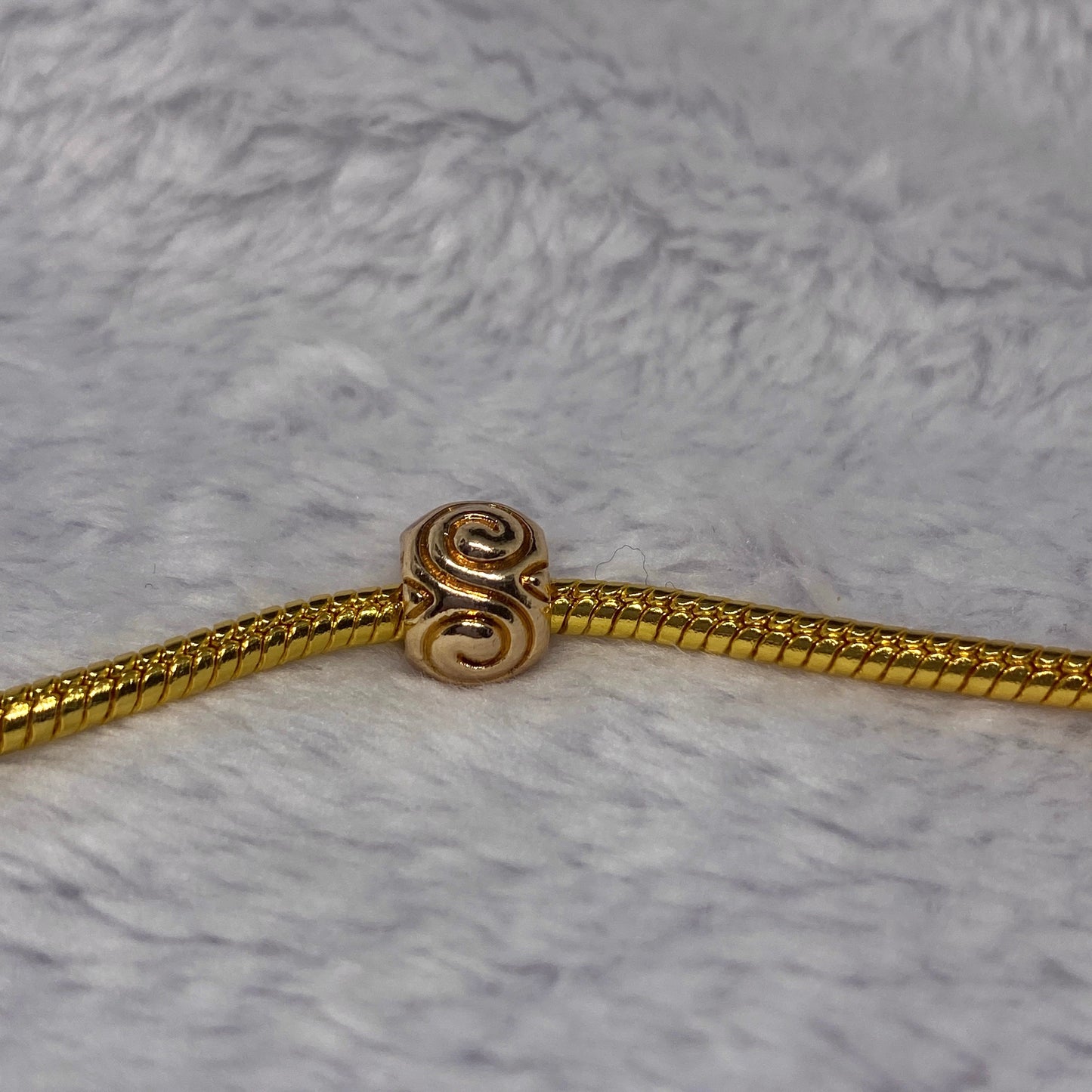 Gold Spiral Charm
