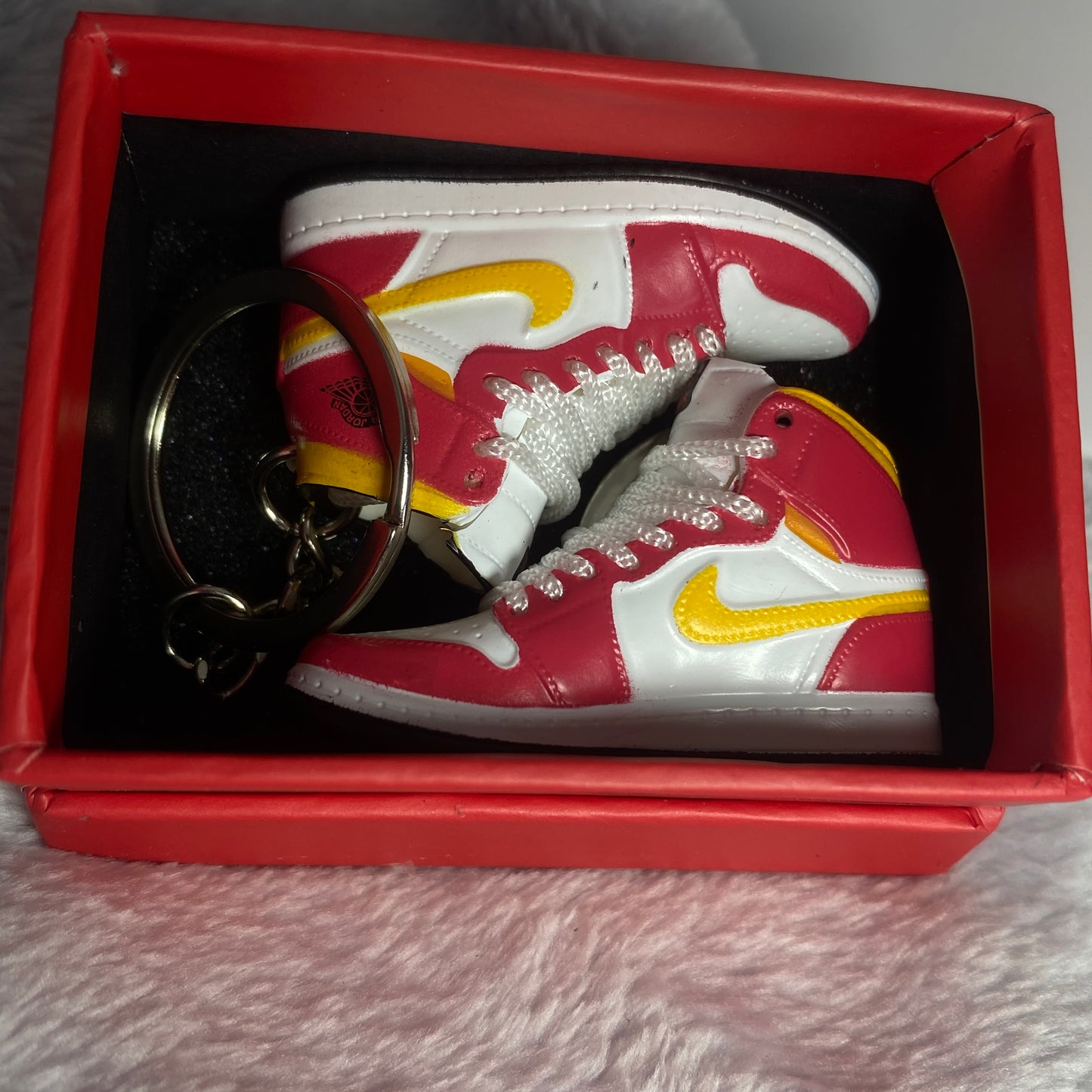 Pink And Yellow Keychain