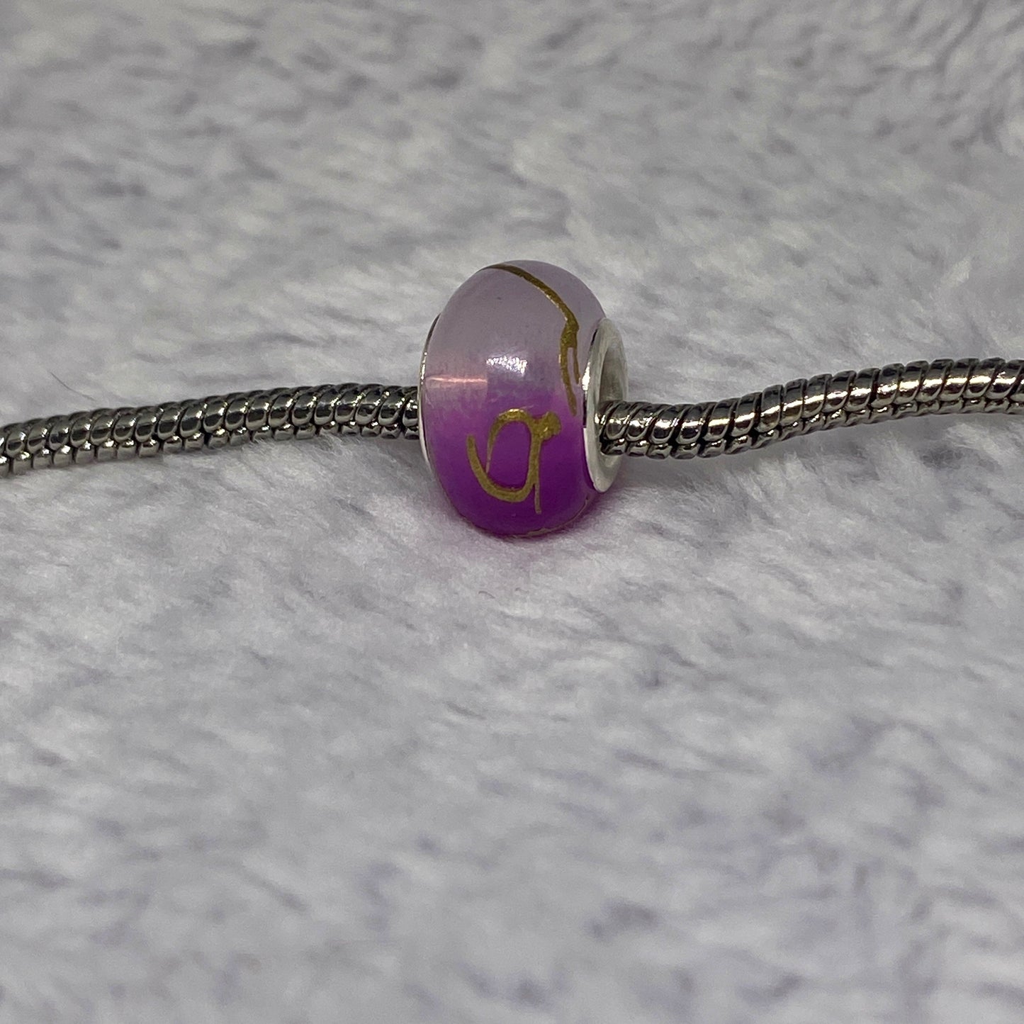 Purple Gold Charm