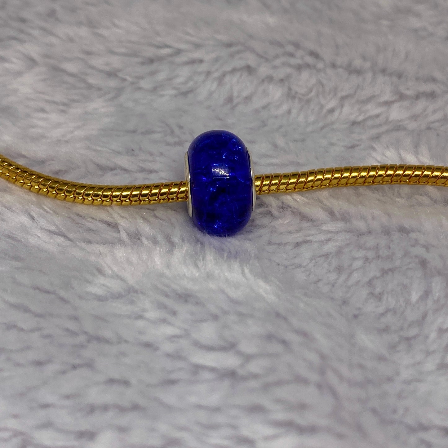 Blue Glass Ball Charm