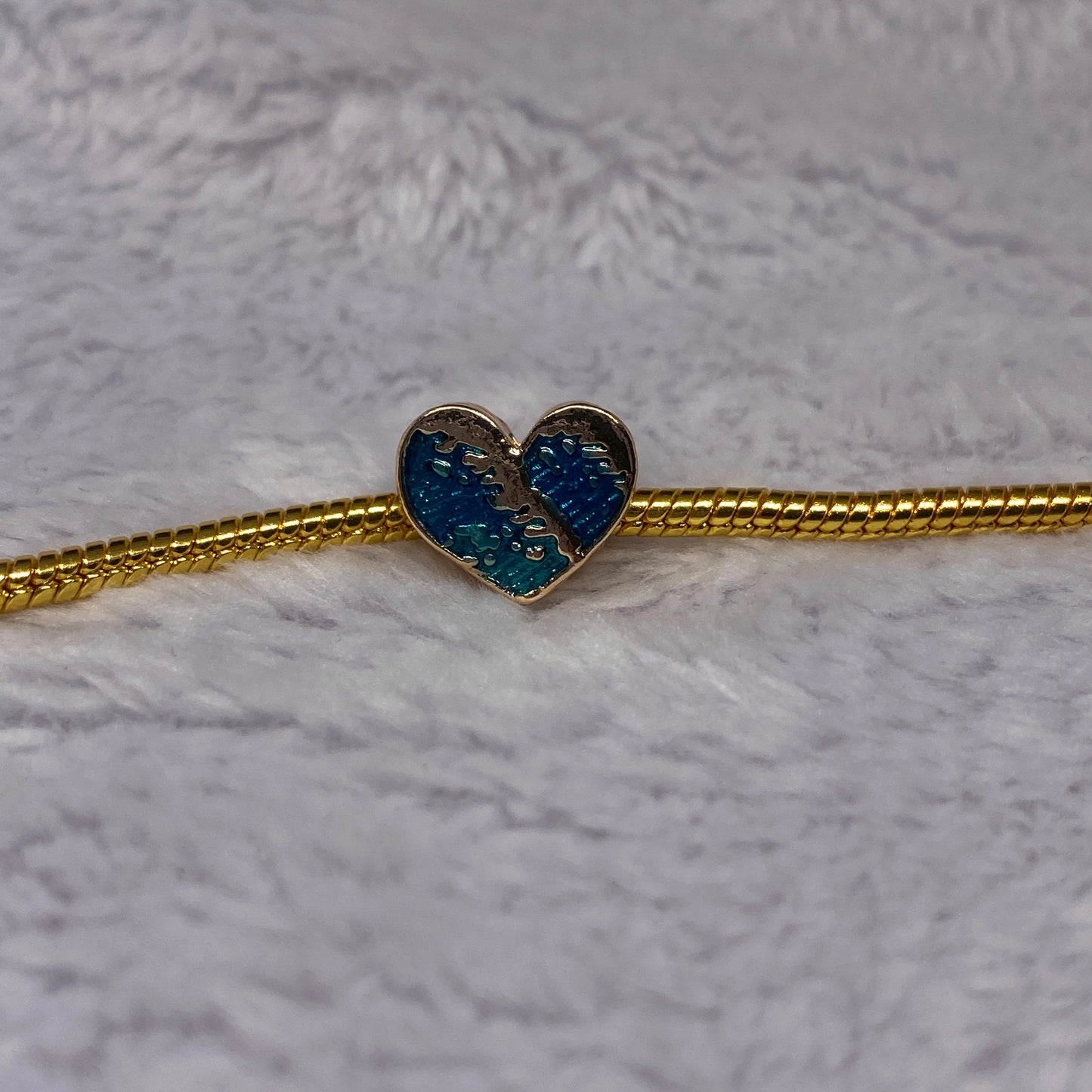 Ocean Heart Charm
