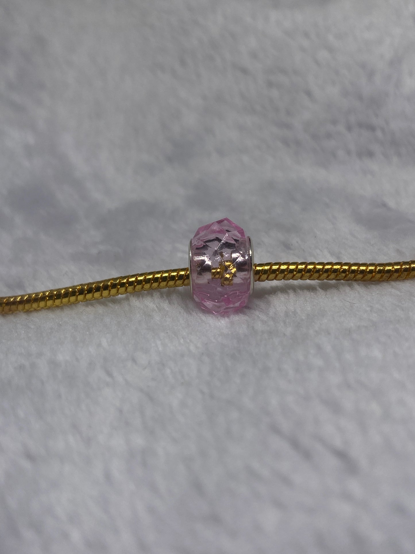 Pink Crystal Ball Charm