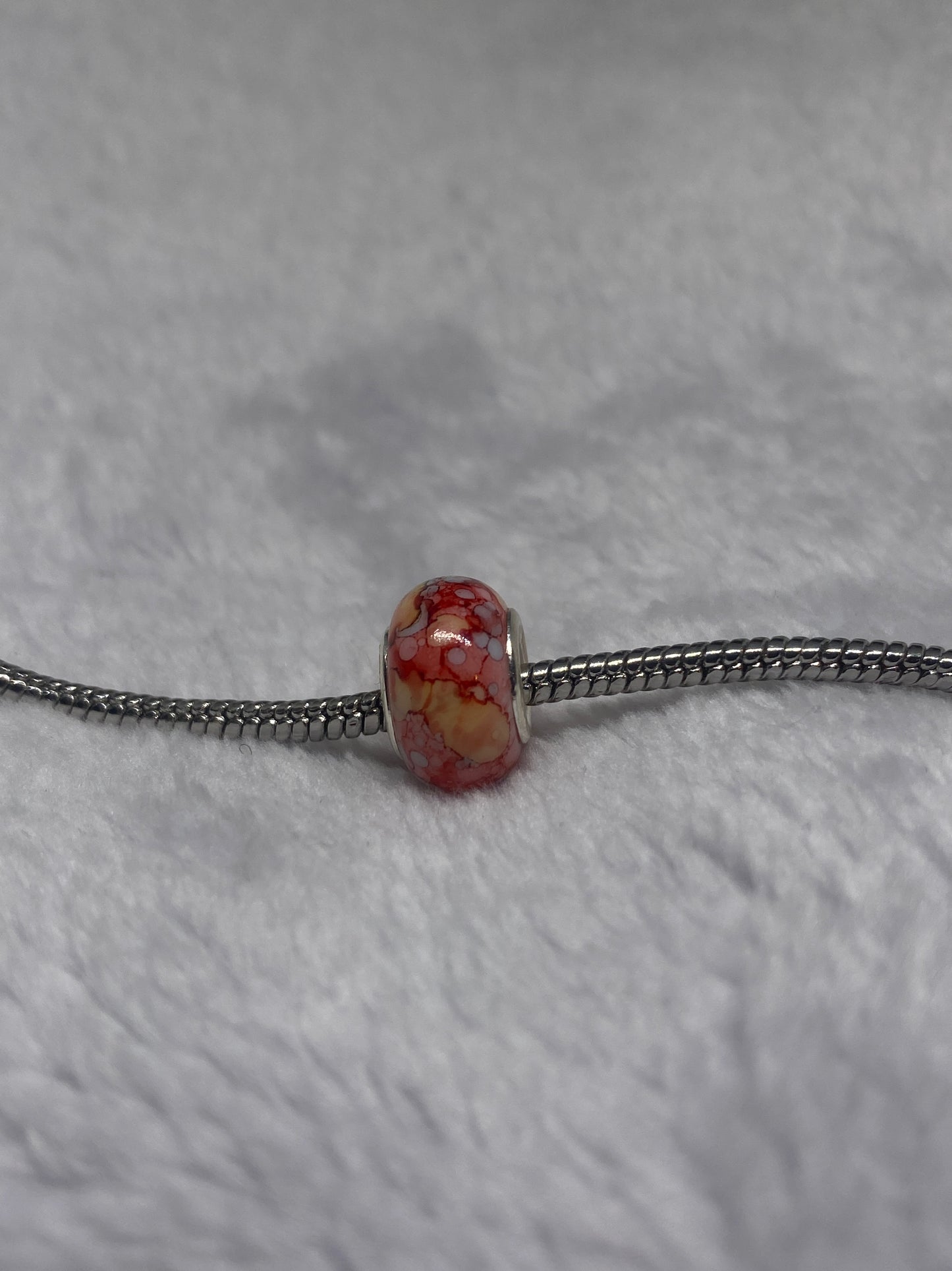 Pink Speck Ball Charm