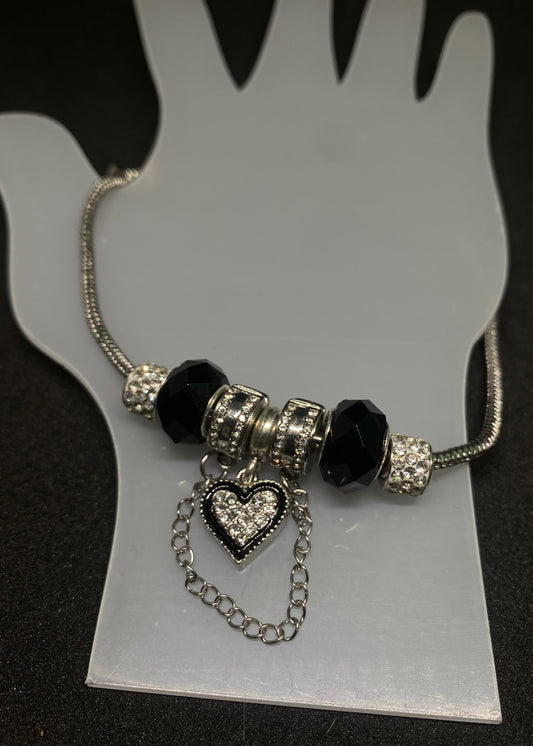 Black Heart Bracelet