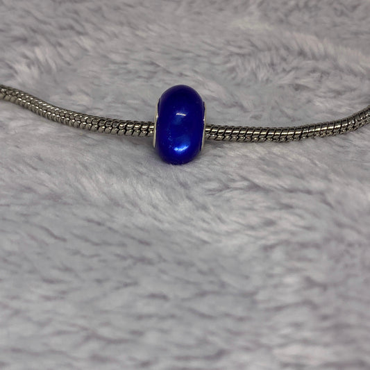 Blue Shine Ball Charm
