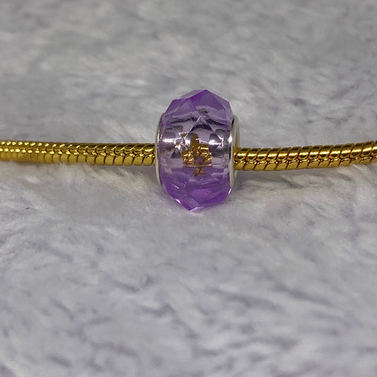Purple Crystal Charm