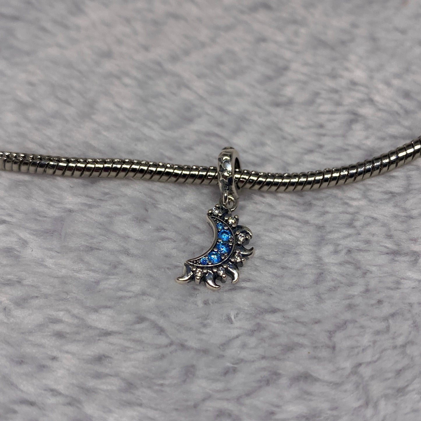 Silver Matching Moon Charm