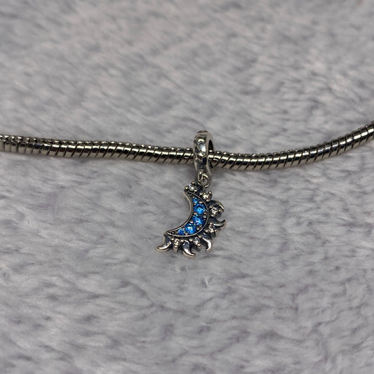 Silver Matching Moon Charm
