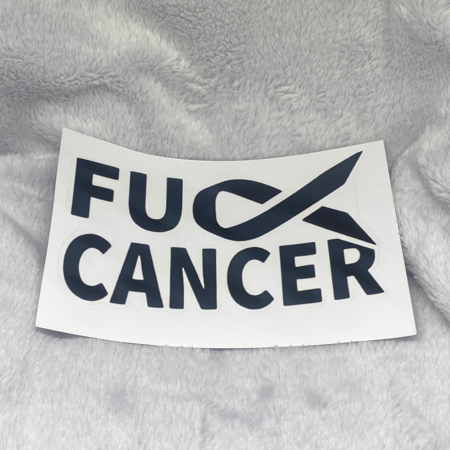 Fxck Cancer Waterproof Sticker