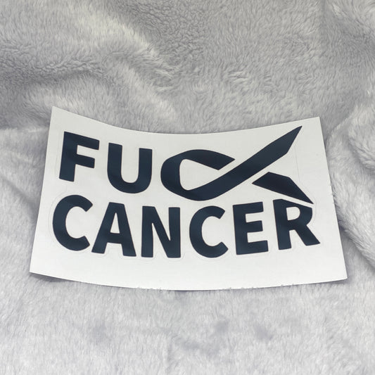 Fxck Cancer Waterproof Sticker