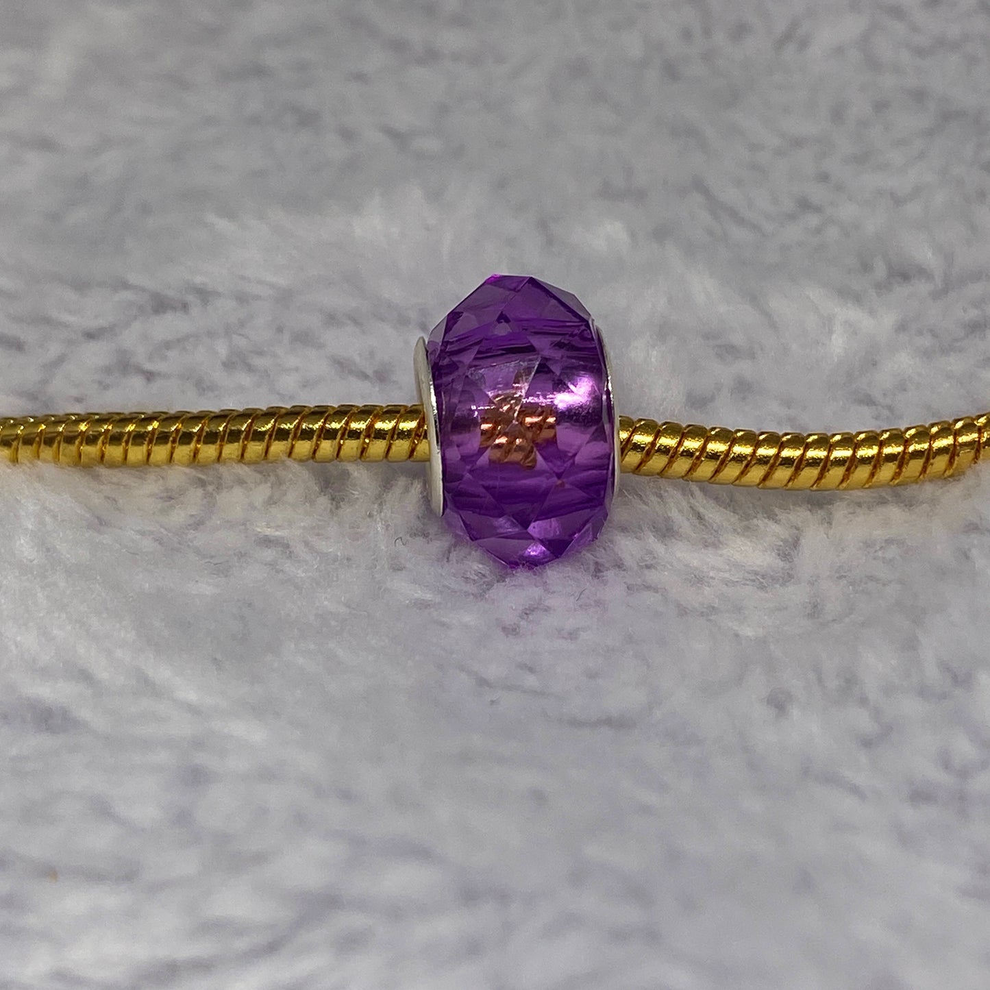 Deep Purple Crystal Charm