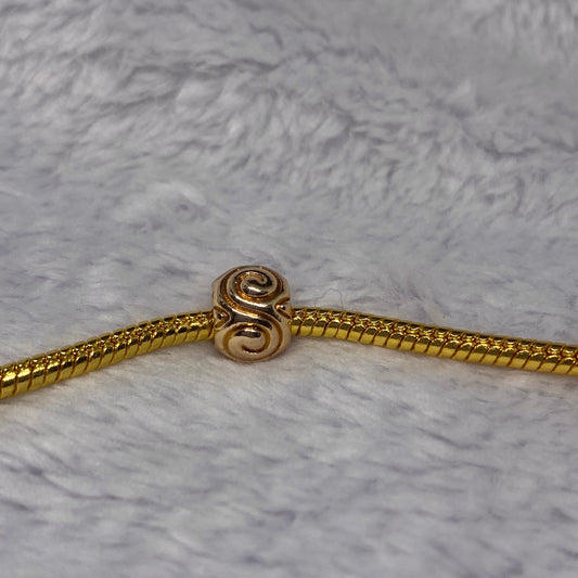 Gold Spiral Charm