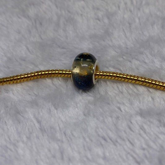 Black Gold Ball Charm