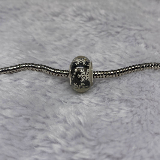 Black Snow Ball Charm