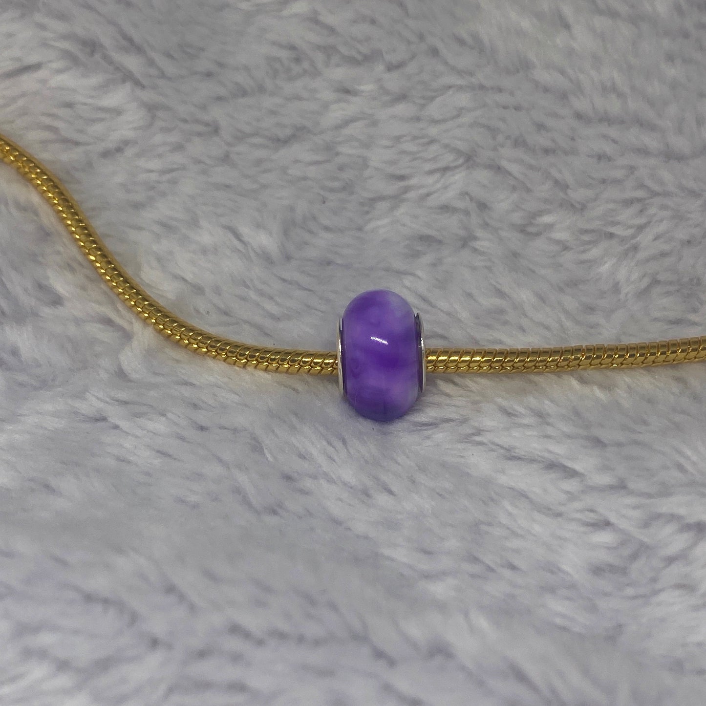 Purple Marble Charm