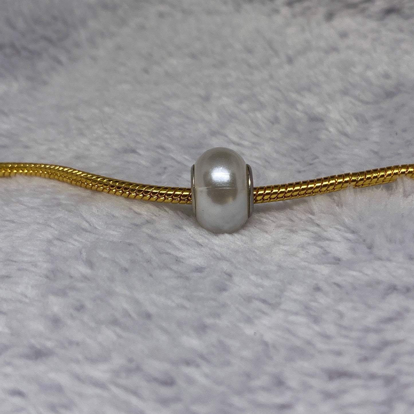 White Shine Ball Charm