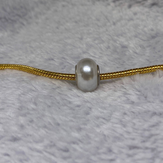 White Shine Ball Charm