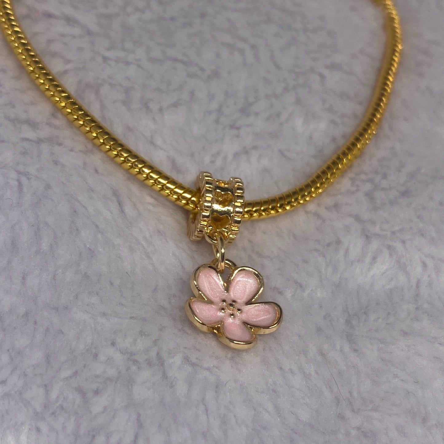 Pink Flower Charm