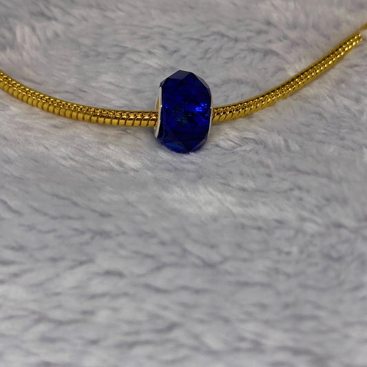 Blue Crystal Ball Charm
