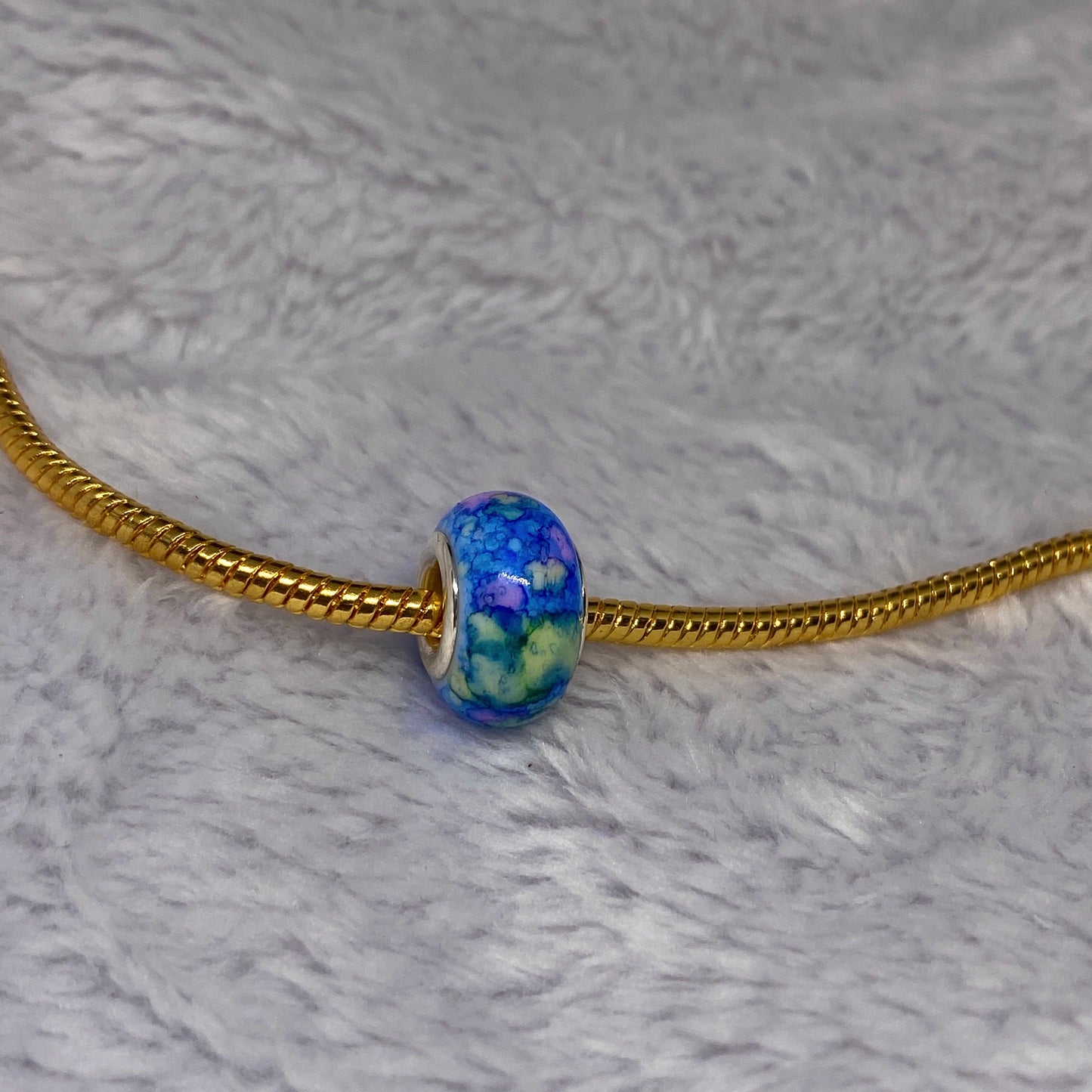 Blue Tie Dye Charm