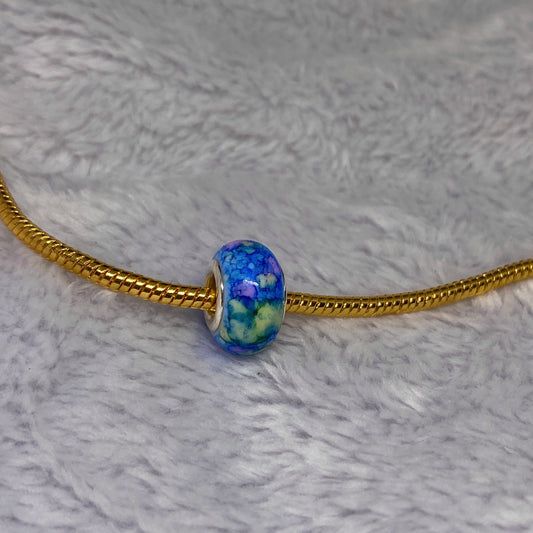 Blue Tie Dye Charm