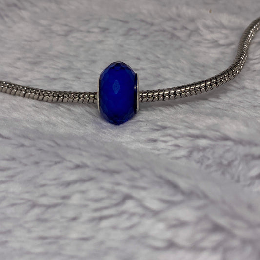 Blue Diamond Ball Charm