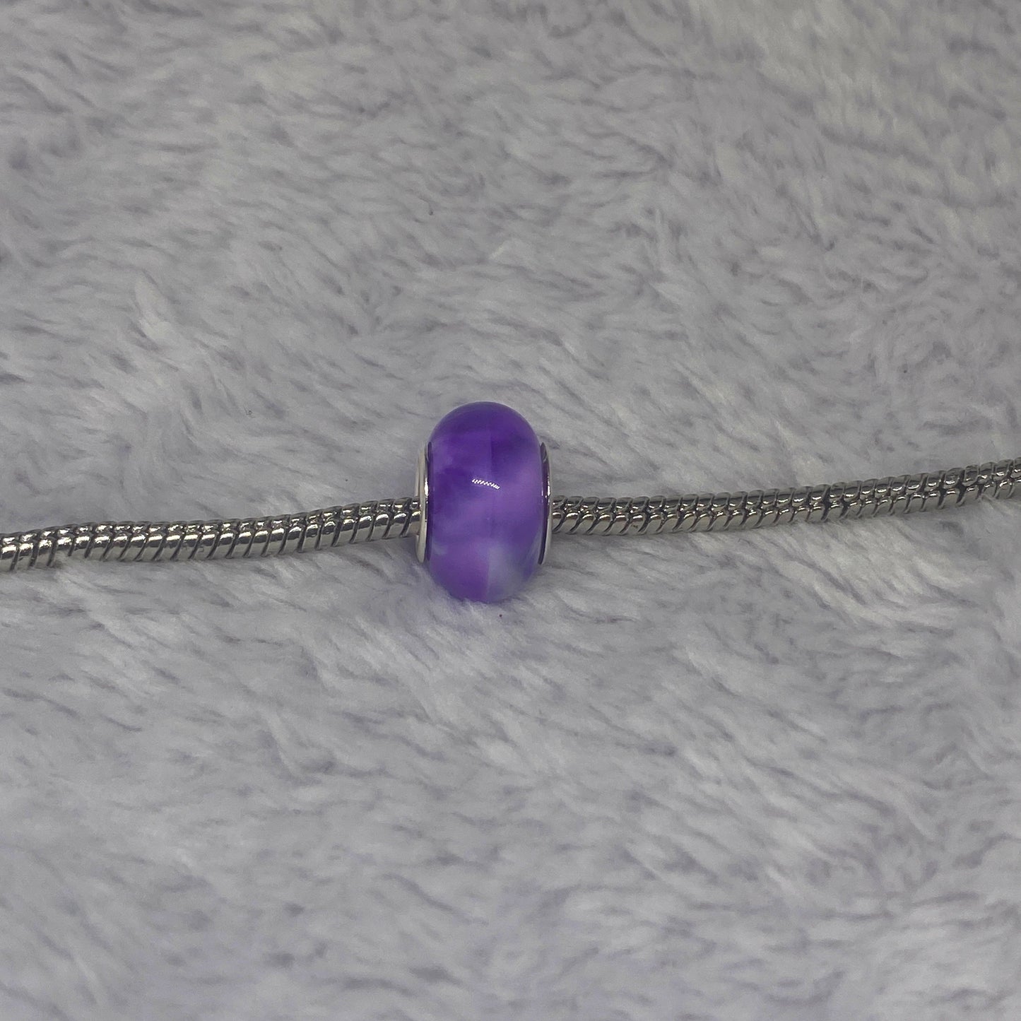 Purple Marble Charm