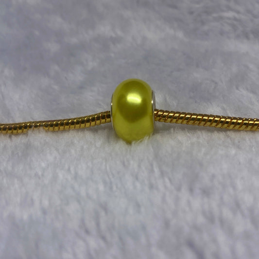 Yellow Pearl Charm