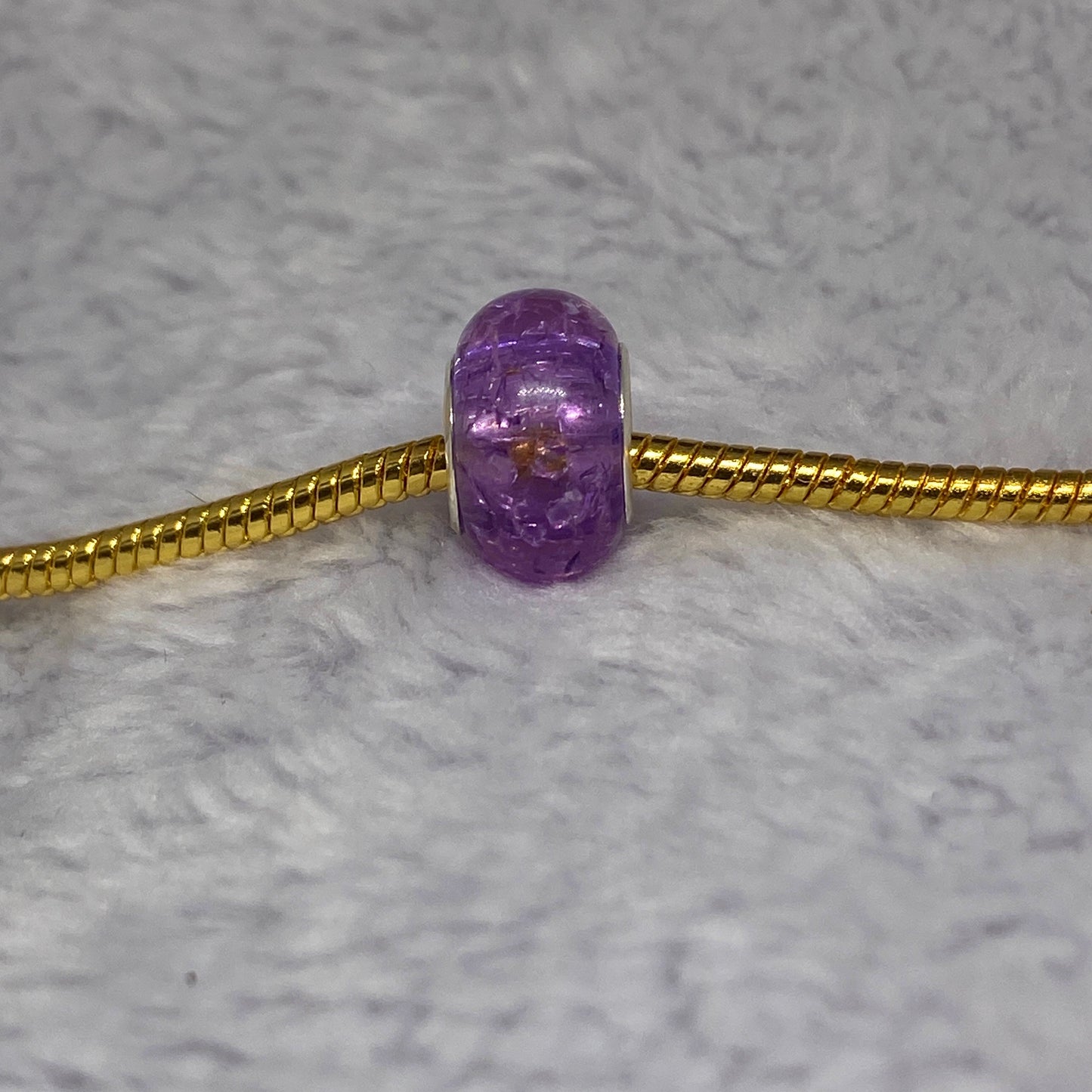 Smooth Purple Crystal Charm