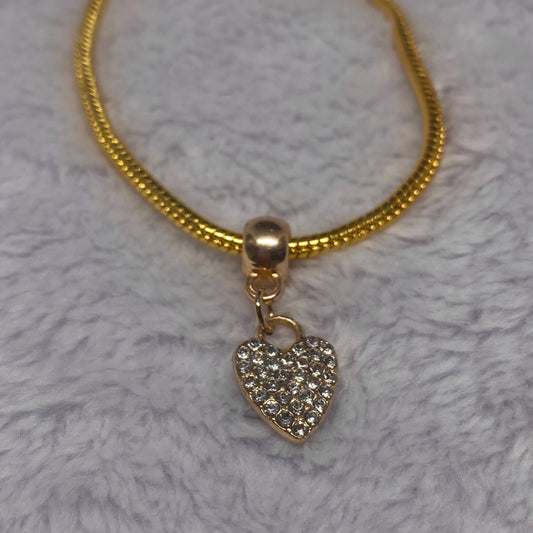Sparkle Heart Charm