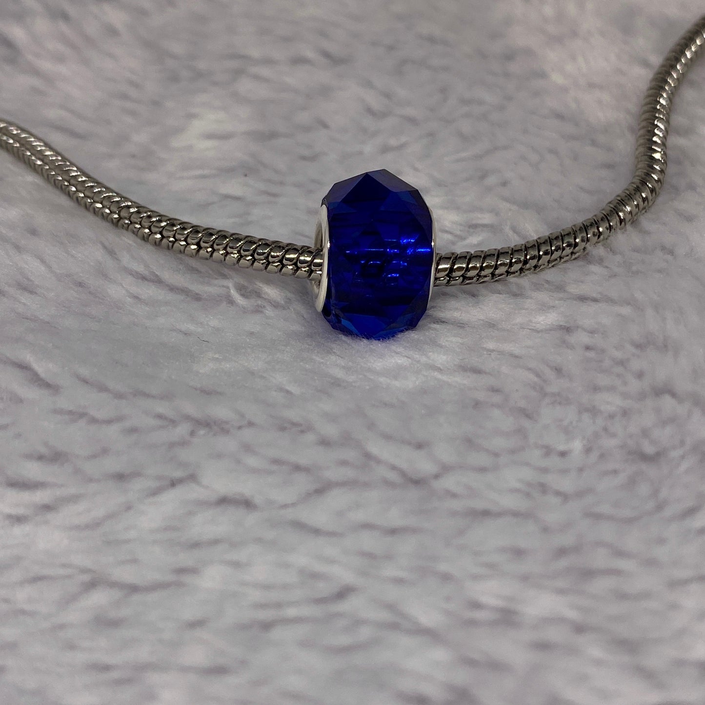 Blue Crystal Ball Charm