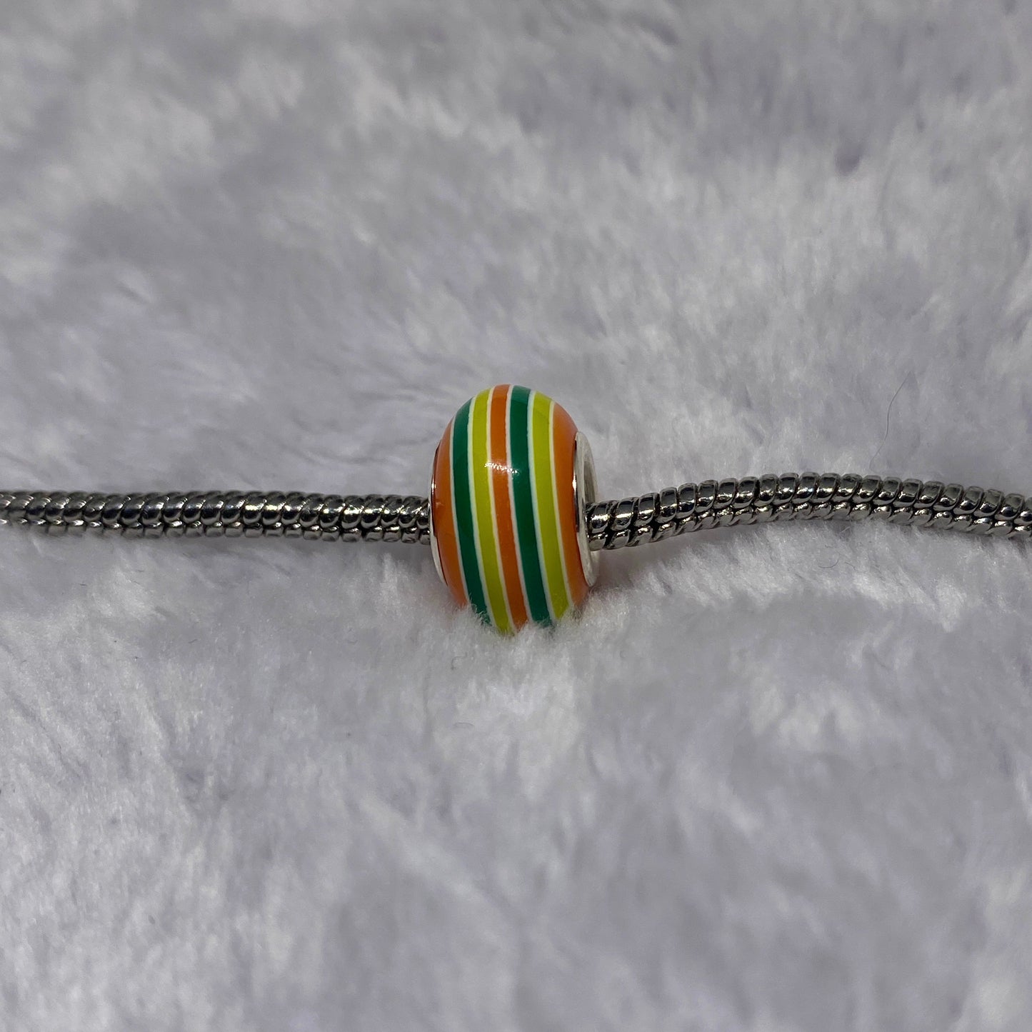 Yellow Stripey Charm