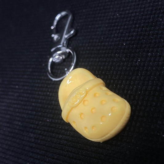Yellow Croc Keychain