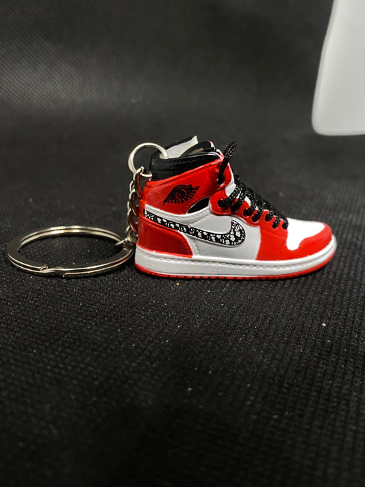 Red Dior Keychain