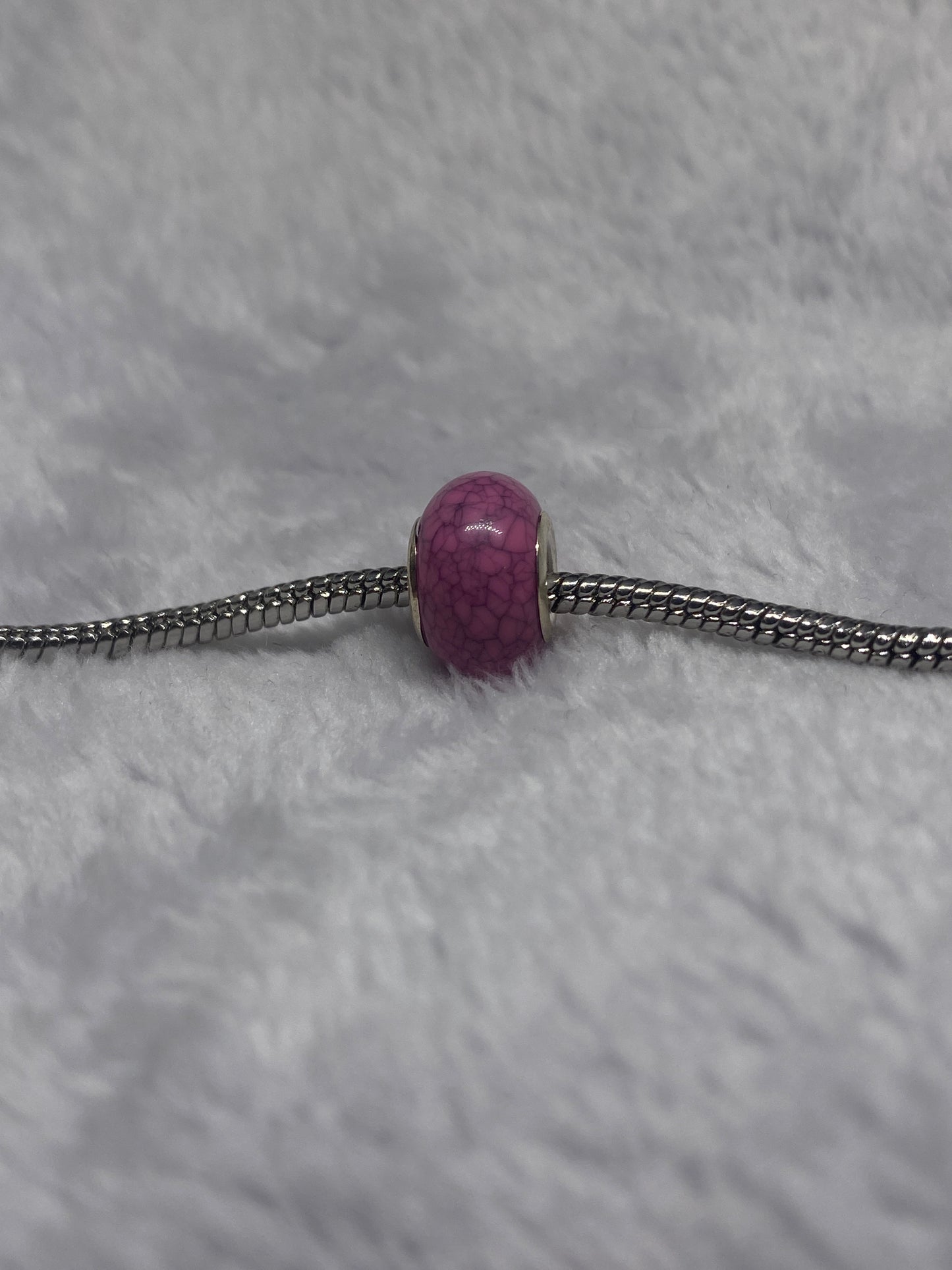 Pink Reptile Ball Charm