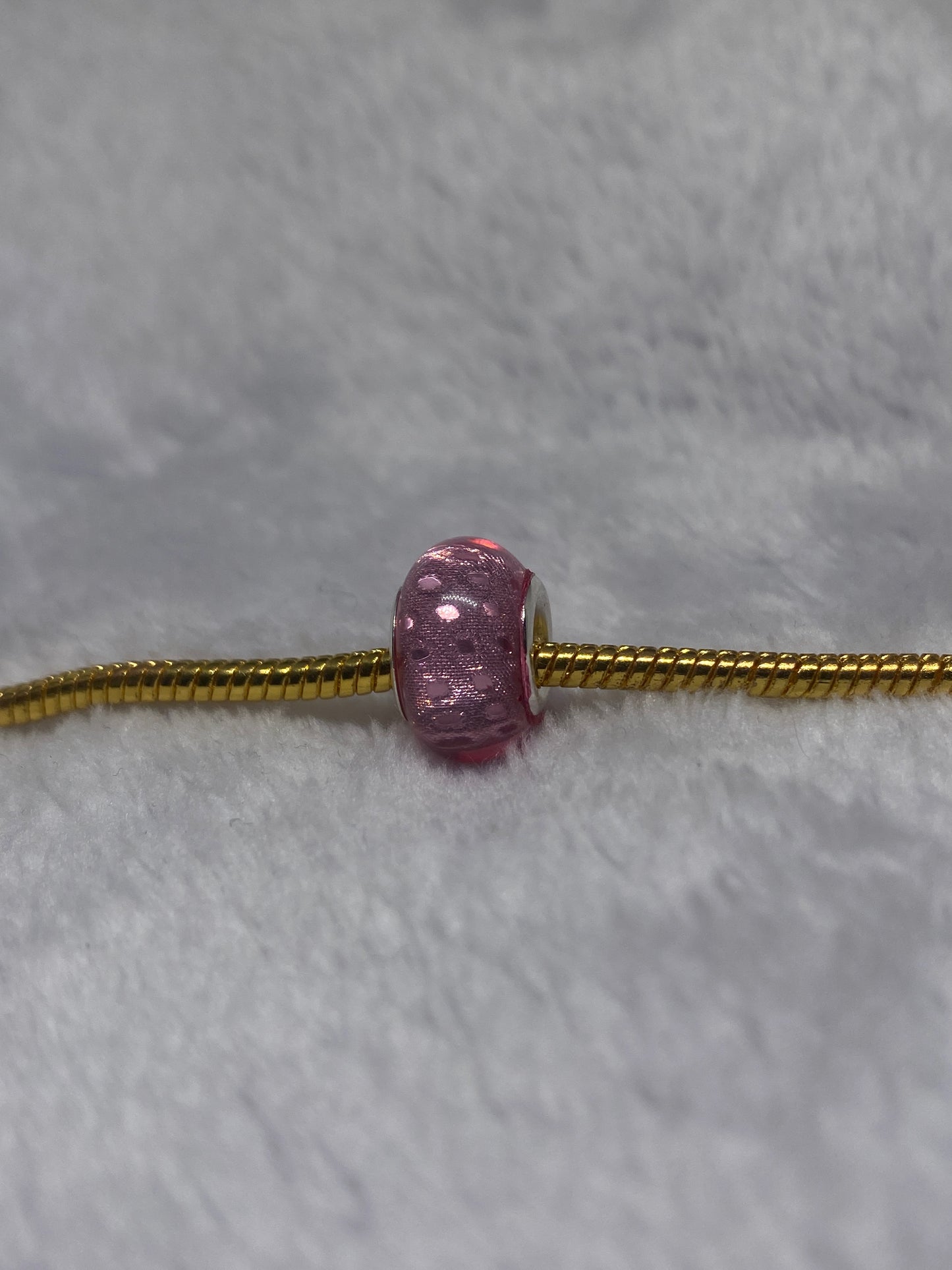 Pink Y2K Glitter Crystal Ball Charm