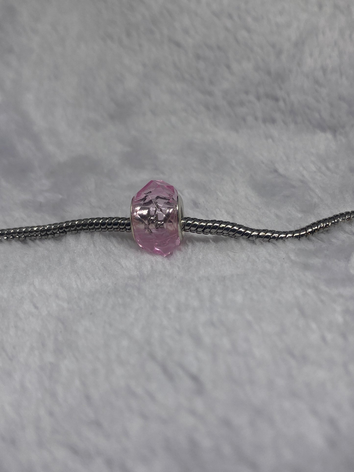 Pink Crystal Ball Charm