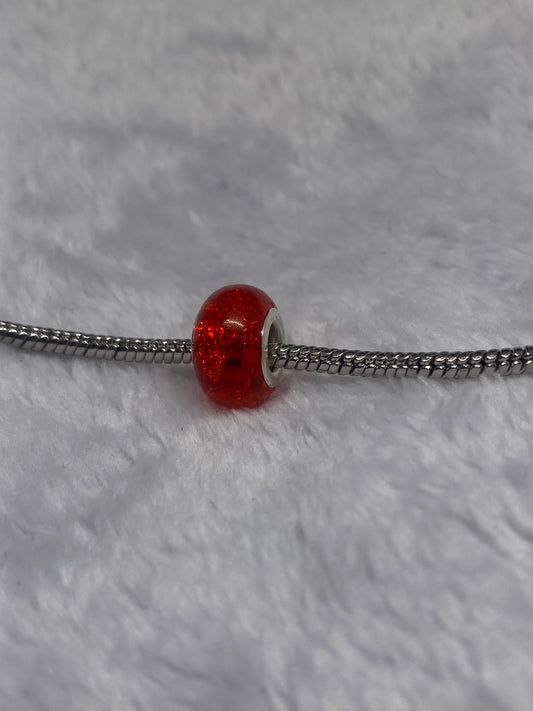Red Bubbles Ball Charm