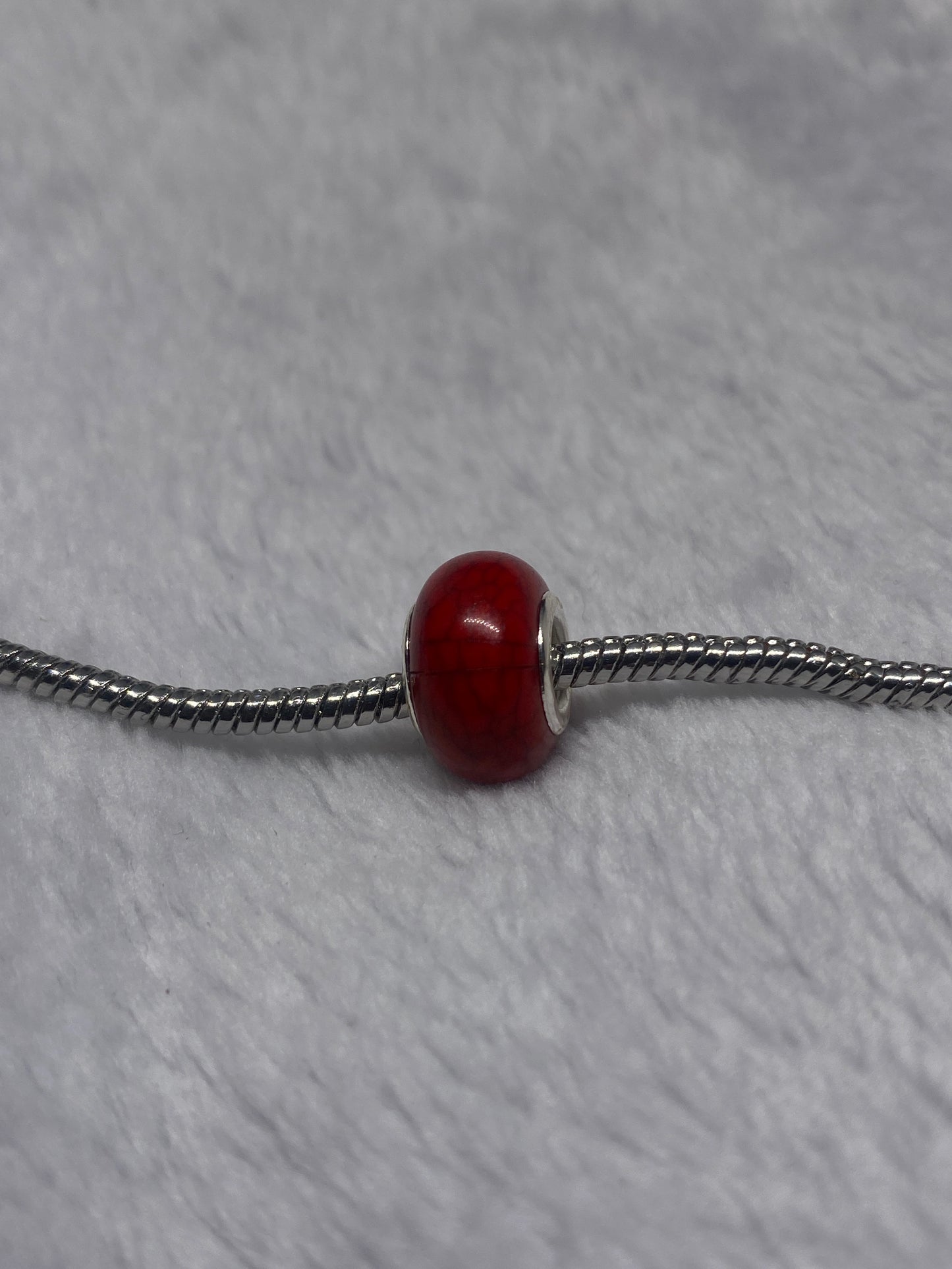 Red Reptile Ball Charm