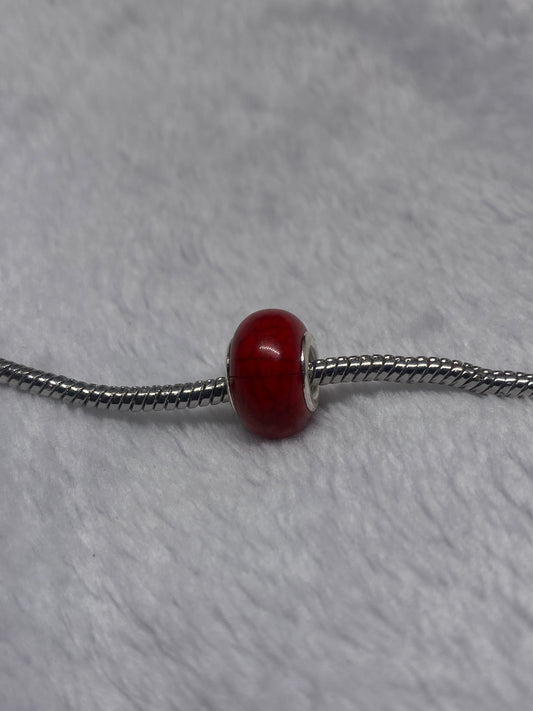 Red Reptile Ball Charm